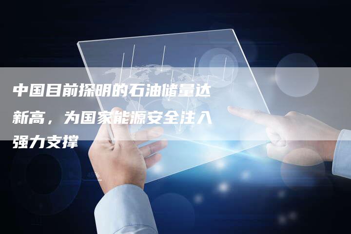 中国目前探明的石油储量达新高，为国家能源安全注入强力支撑