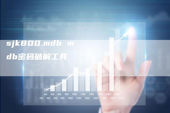 sjk800.mdb mdb密码破解工具
