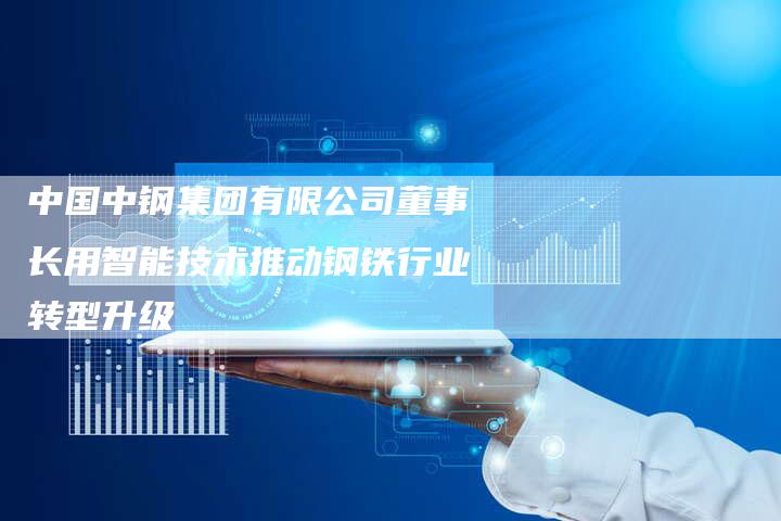 中国中钢集团有限公司董事长用智能技术推动钢铁行业转型升级