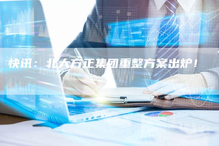 快讯：北大方正集团重整方案出炉！