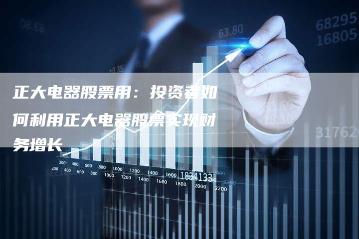 正大电器股票用：投资者如何利用正大电器股票实现财务增长