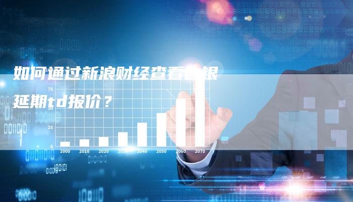 如何通过新浪财经查看白银延期td报价？