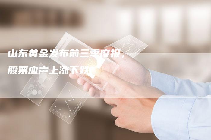 山东黄金发布前三季度报，股票应声上涨下跌