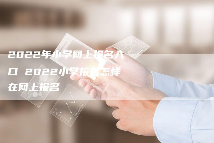2022年小学网上报名入口 2022小学报名怎样在网上报名